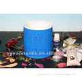 blue and white ceramic oil fragrance burner